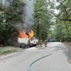 utility truck fire on White Bagley (from Facebook)