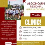 ARHS Girls Youth Lacrosse Clinic 2024 flyer