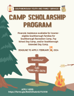 Camp Scholarship Program flyer