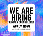 Camp Counselors hiring flyer