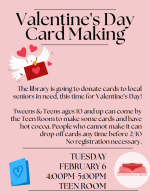 Library valentine's making program