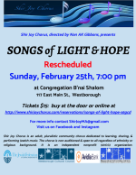 Shir Joy Concert flyer