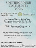 Southborough Community Yoga fundraiser flyer