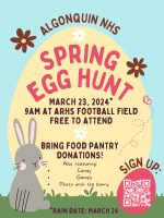 ARHS NHS Egg Hunt flyer