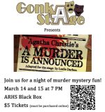 Gonk Stage Spring show flyer