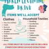 March Clothing Drive flyer