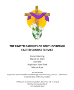 sunrise service flyer