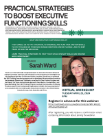 Executive Function Workshop flyer