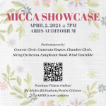 MICCA Showcase flyer