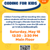Coding For Kids flyer