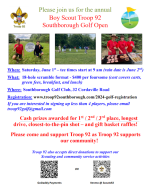 Golf Open flyer