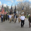 Veterans Day 2024 Observances begin with parade from American Legion to All Wars Memorial (photo by Beth Melo)