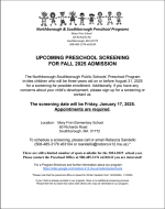 PreK screening flyer