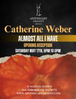Catherine Weber exhibit flyer