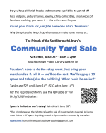 Yard Sale flyer

