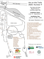 Art on the Trails map and installation schedule 2025