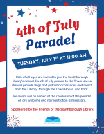 Library 4th of July Parade flyer