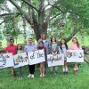 Fourth and Fifth grade students in the group photo with Neary teacher are (L to R): Sofia Dugdale, Bennett Greene, Isabelle Iodice, Juliet Ho, Denise Johnson (Art Teacher), Story Holtschlag, Emma Bellafontaine, Lyla Azzalina (photo contributed by Denise Johnson)