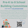 PreK-8 committee recruitment flyer
