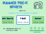 PreK sports summer flyer