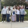 Raneiri's family with first recipient of scholarship in her name - Margaret Fitzgerald - contributed photo