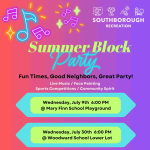 Summer Block party flyer