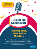 Trevor the Games Man flyer