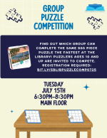 puzzle competition flyer