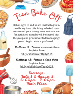 Teen Bake Off flyer