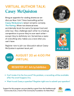 08 20 2025 Casey McQuiston talk