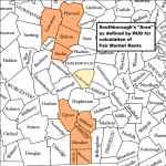 Area used in Area Median Income by HUD - map created by MySouthborough