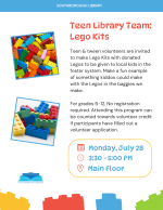 July 28 2025 TLT - lego kits flyer