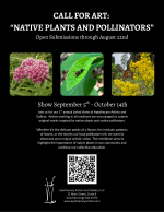 Native Plants & Pollinator Art Show flyer