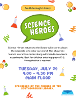 science heroes flyer July 2025