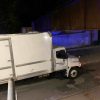 Aug 12, 2025 - truck v River St Bridge - photo by John Kendall
