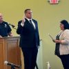 Christopher Biondi is sworn in as a student officer with the Southborough Police Department (Photo and caption contributed by Southborough Police Department)