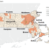 West Nile Virus map - moderate in Southborough as of August 8 2025