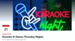 Karaoke Night Facebook event