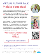 Malala talk flyer