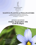 Native Plants & Pollinators Exhibit opening reception flyer