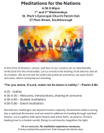 Meditations for the Nations flyer