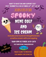Spooky Golf 2025 flyer
