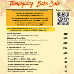 AVRTHS - Thanksgiving Bake Sale Flyer