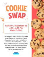 Cookie swap flyer