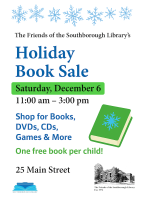 Holiday Book Sale flyer 2025