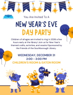 Library New Year's Eve Day Party