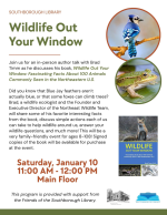 Wildlife out your window flyer