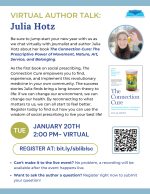Julia Hotz virtual author talk flyer