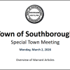 Special Town Meeting 3-2-26 Select Board presentation - cover