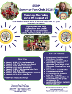 Summer Fun Club 2026 flyer